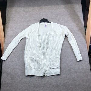 Alya Francesca’s beige cardigan size small